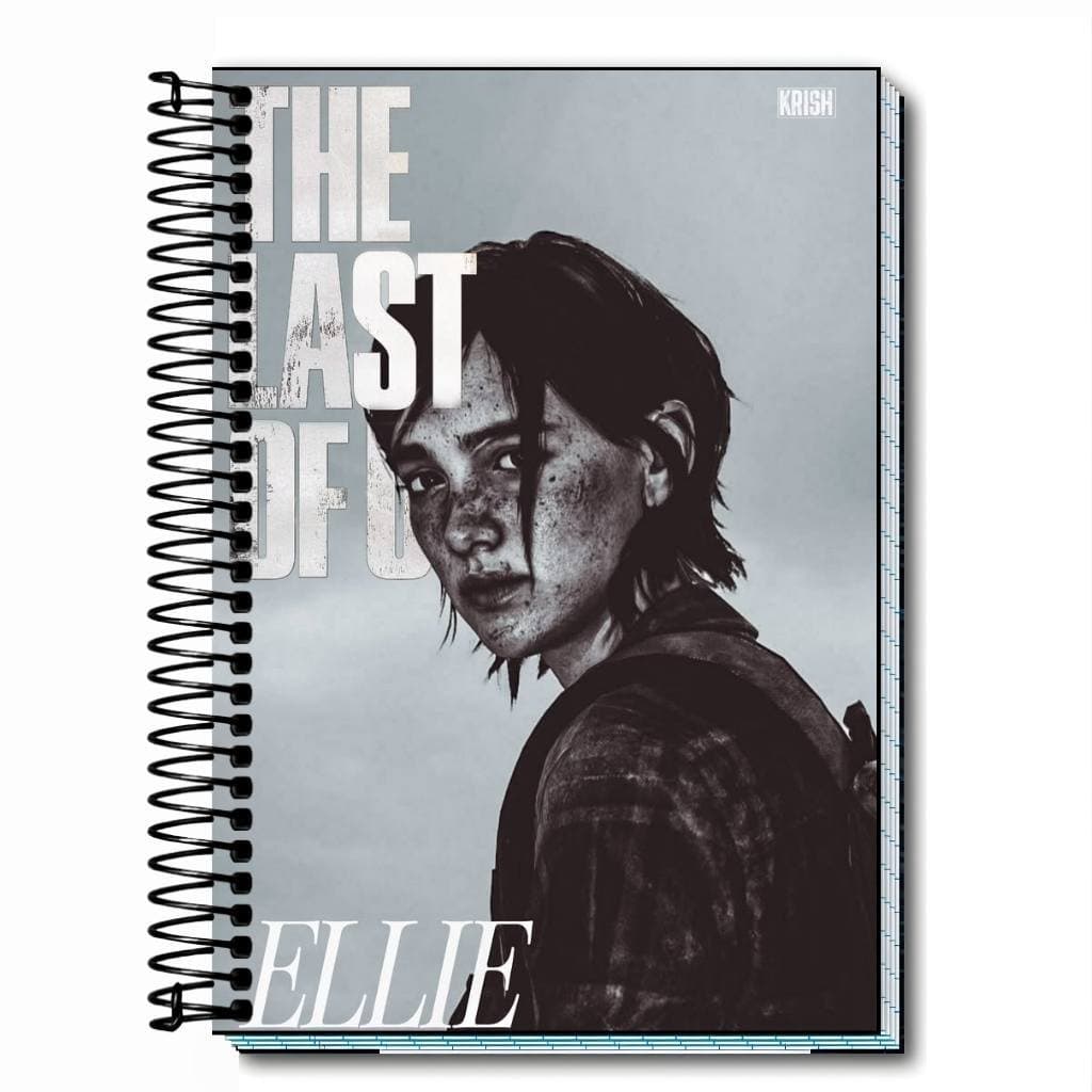Caderno personalizado universitario de the last of us part 2 capa dura - novas capas - 01 a 20 materias
