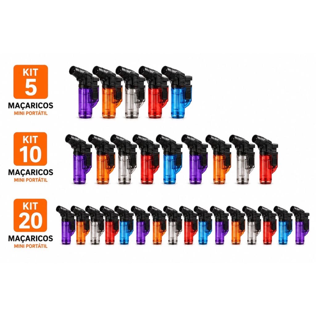 Kit de 5,10 e 20 maçaricos portátil SEM GAS