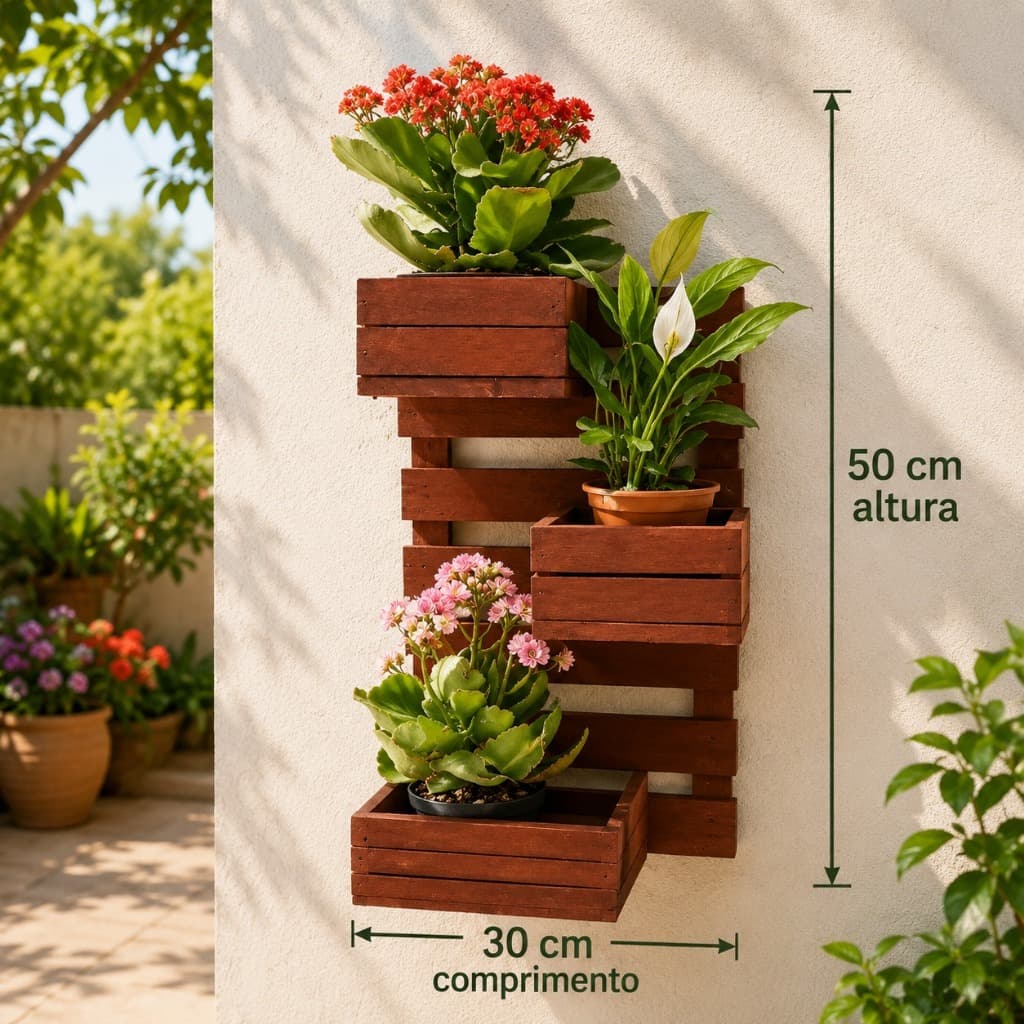 jardim vertical,painel madeira, treliça sacadas.