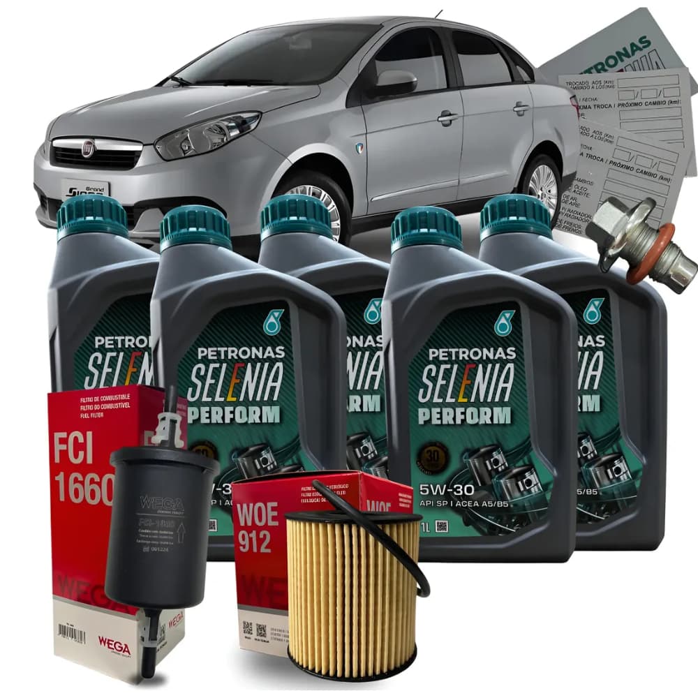 Kit Revisão Troca De Oleo 5w30 Selenia Grand Siena 1.6 16v 2012 2013 2014 2015 2016