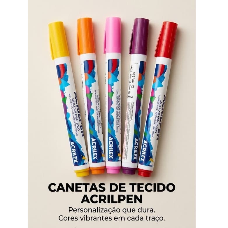 Caneta para Tecido Acrilpen da Acrilex