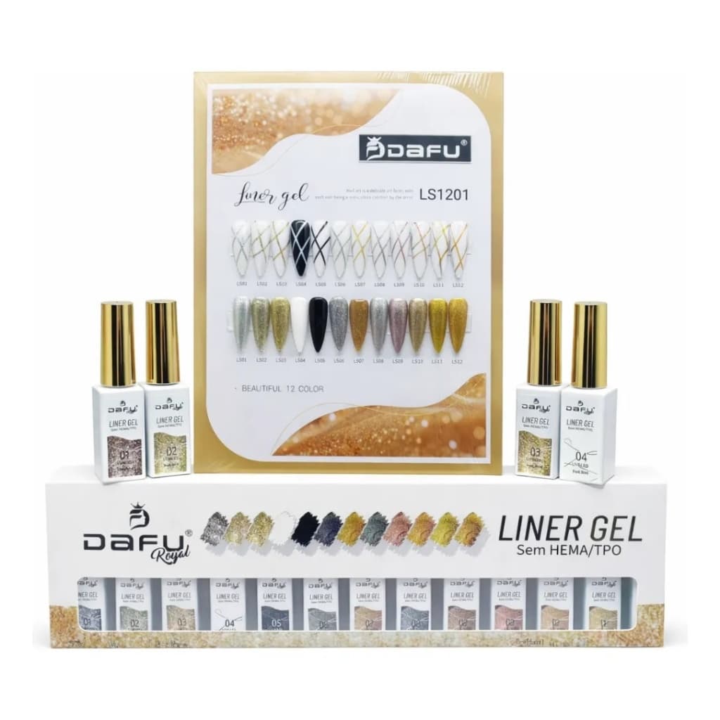 Liner Gel Dafu Royal para Nail Art UV LED Traços Precisos Alta Pigmentação-LS1201