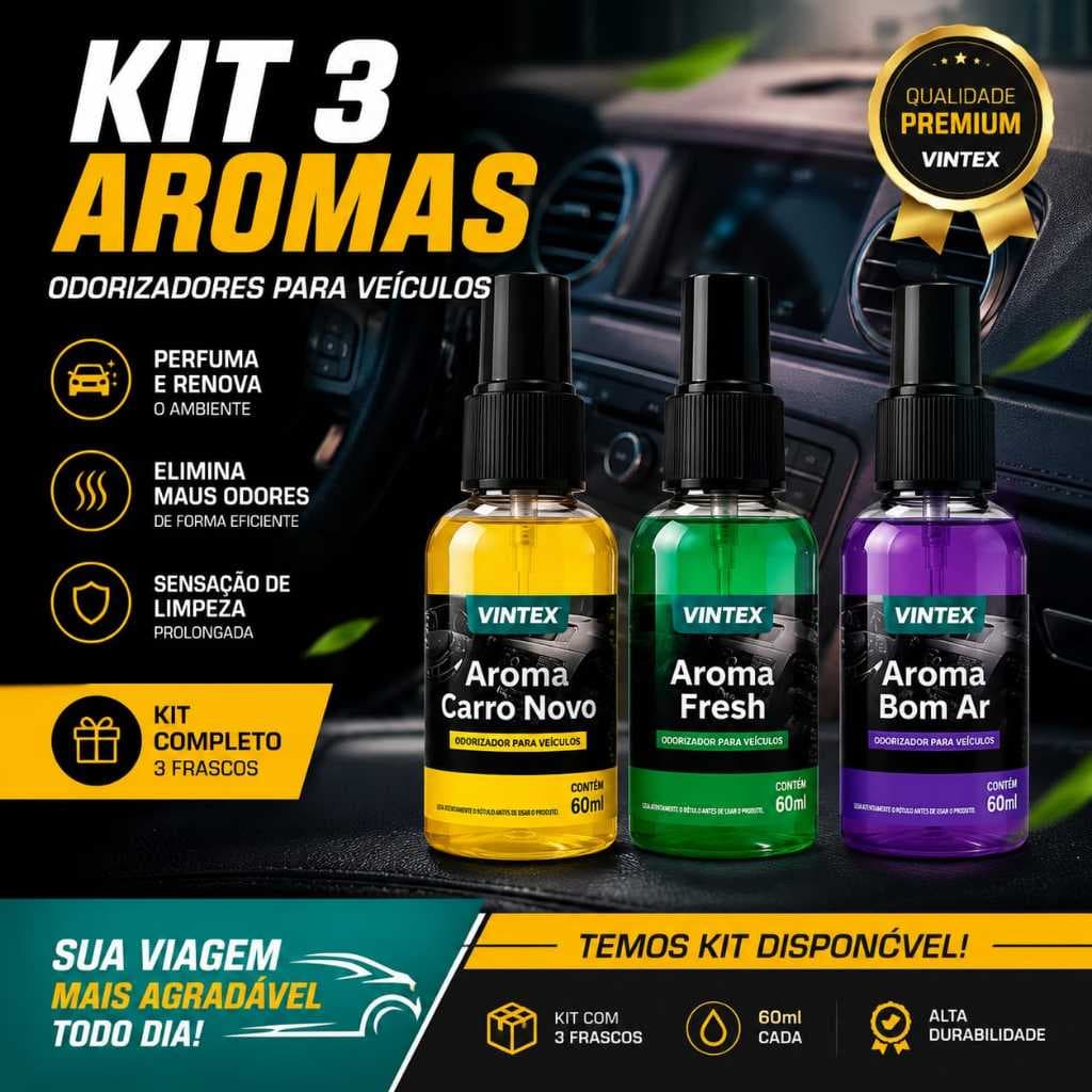 Cheirinho Para Carro Arominha Spray Aroma Borrifar 60ml A Granel  Odorizador para veículos Vintex Vonix Perfume Suave