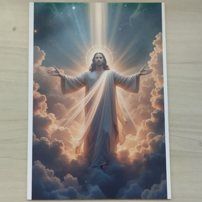 Quadros Decorativos - Arte Religiosa - Decoração estilo fé - tamanho A4 padrão