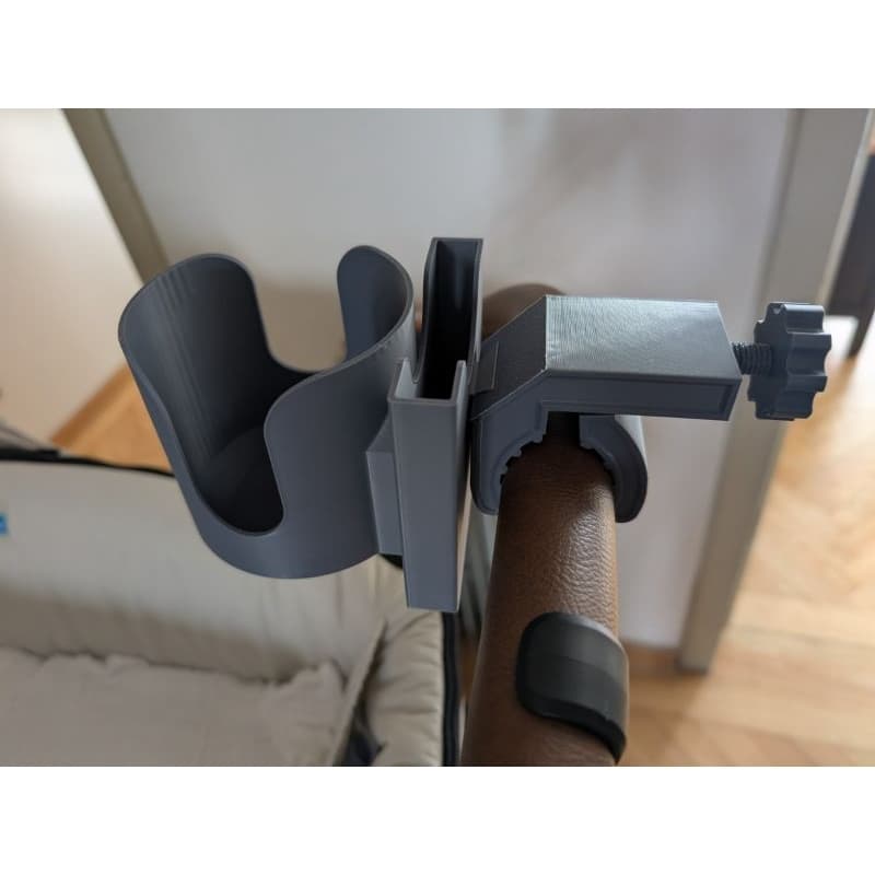 Porta Copo e Suporte de Celular para Carrinho de Bebê | Suporte Universal Ajustável para Mamadeira Garrafa