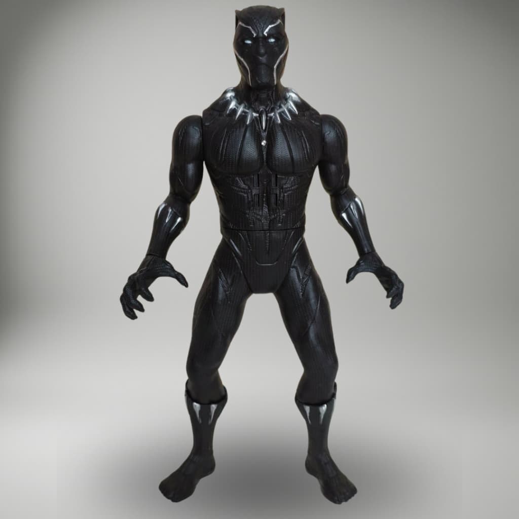 Brinquedo Boneco Do Pantera Negra Vingadopres 30cm Articulado Com Som Alta Qualidade Item Colecionável