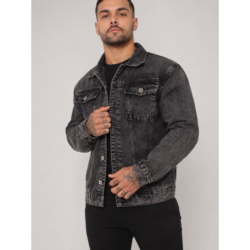 JAQUETA JEANS MASCULINA SLIM PREMIUM ESTONADA STREETWEAR 4 CORES