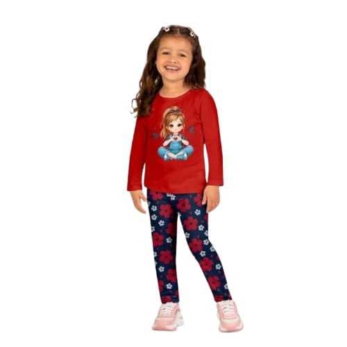 Conjunto Infantil Menina Em M/Malha Estampa Kyly