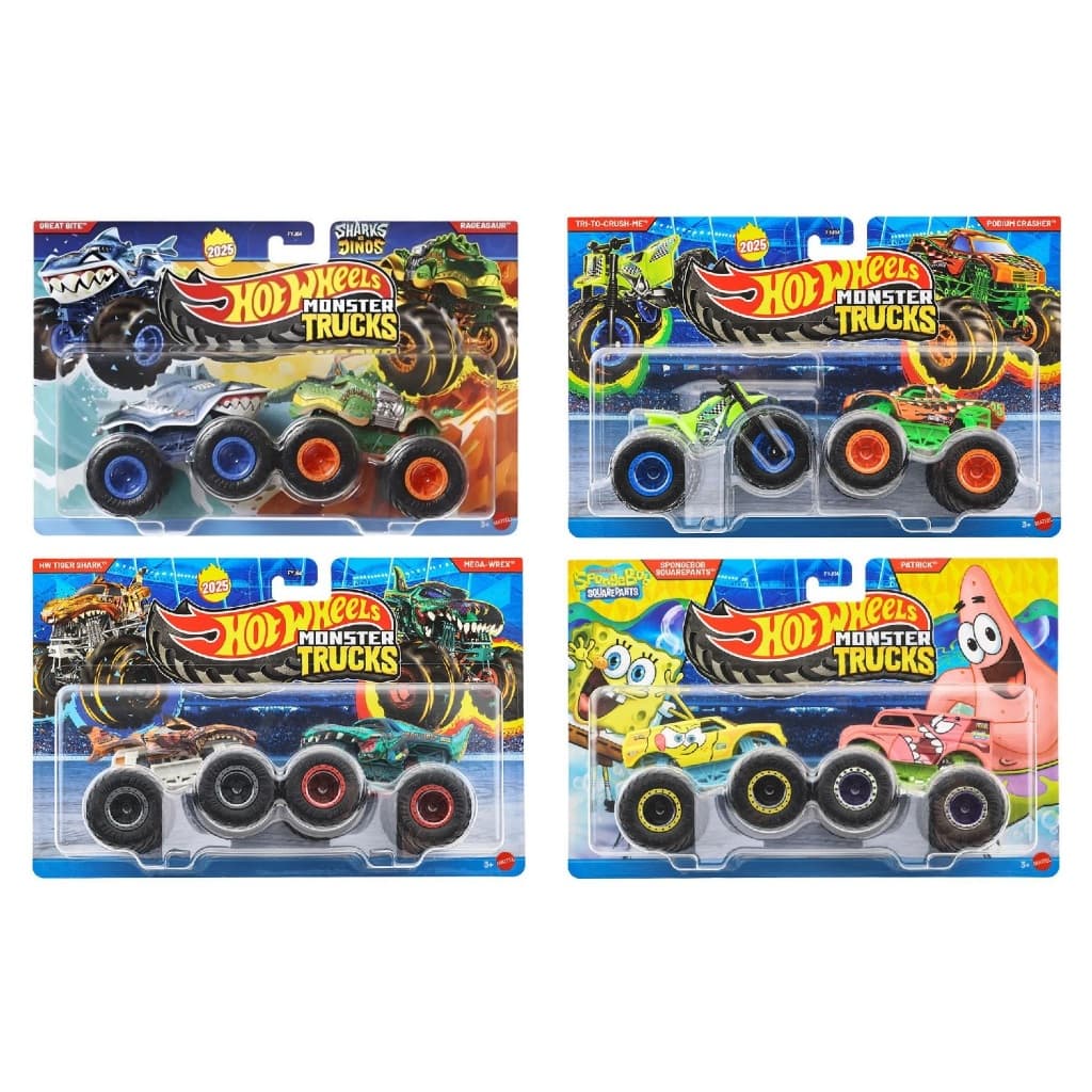 Carrinho Hot Wheels Monster Trucks Demolition Double Mattel Escala 1:64 FYJ64