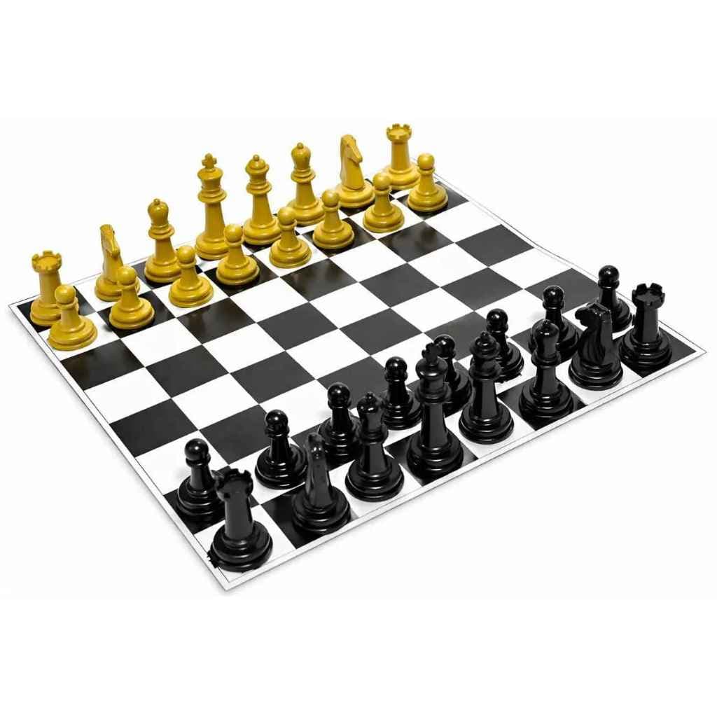 Jogo de Xadrez Tabuleiro 32 Peças Iniciantes