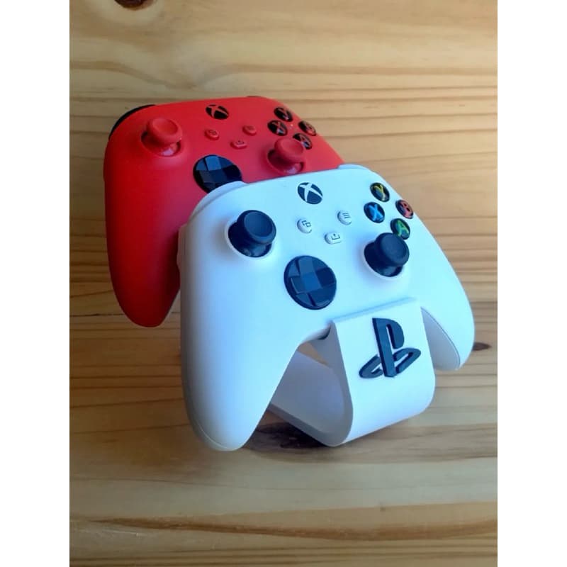 Suporte para 2 Controles PS5 DualSense Organizador de Mesa Base Gamer