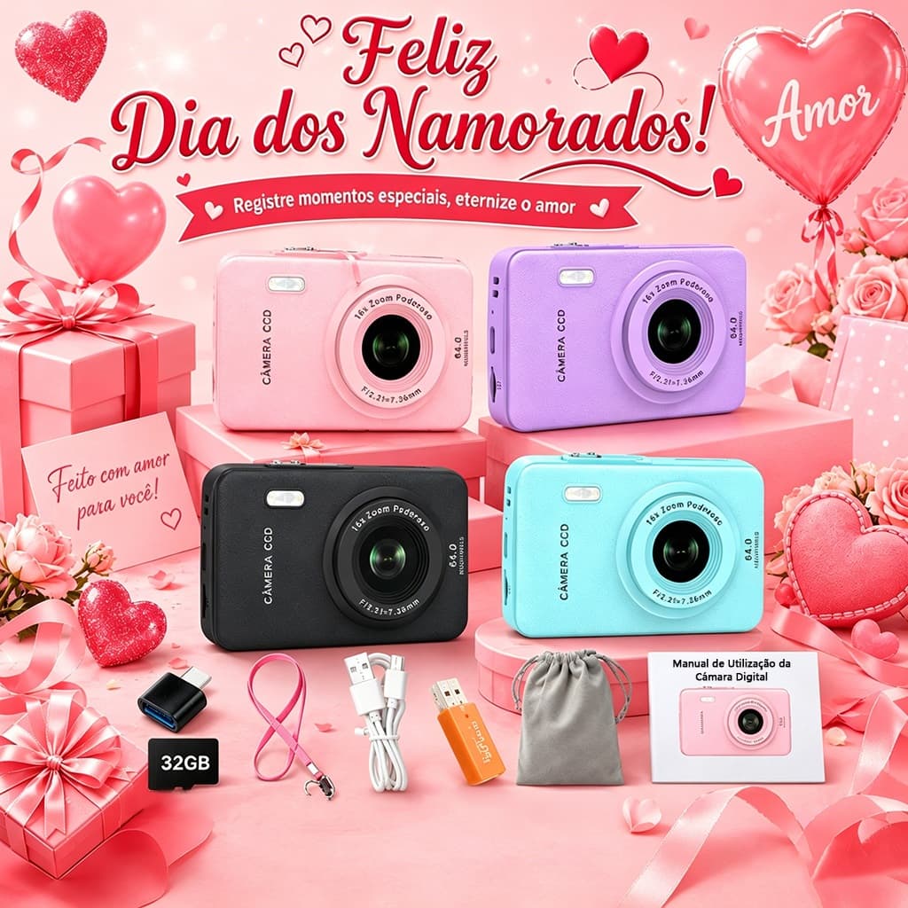 Câmera de impressão infantil câmera Digital Q3 brinquedo de desenho animado Mini câmera de impressão HD