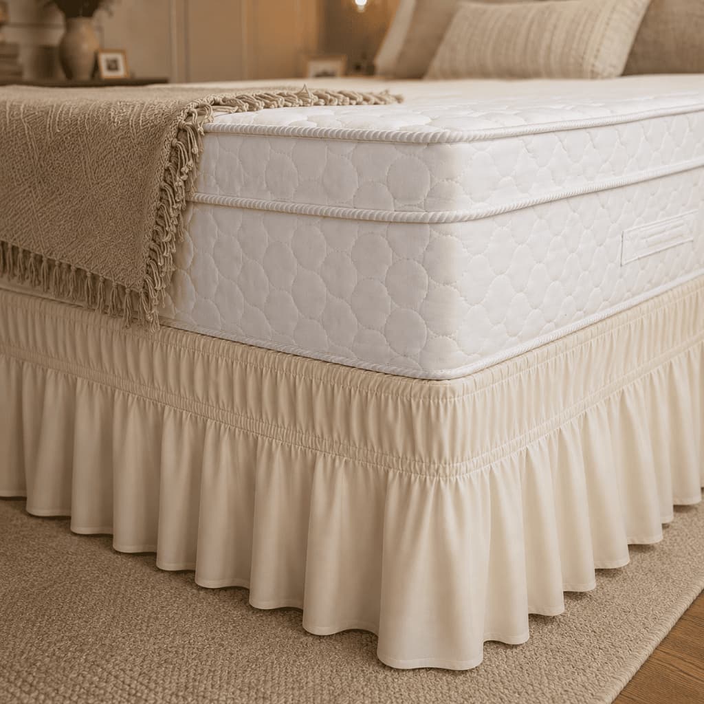 Saia Box Para Cama 2 Elásticos (King Size) Microfibra PALHA PROMOÇÃO
