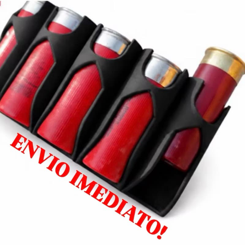 🔥 Porta Munição 12GA Tático  3D –  Porta cartucho de cinto calibre 12 tatico Segurança e Acesso Rápido!