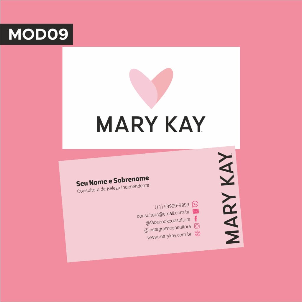 Cartão de Visita Personalizado Mary Kay