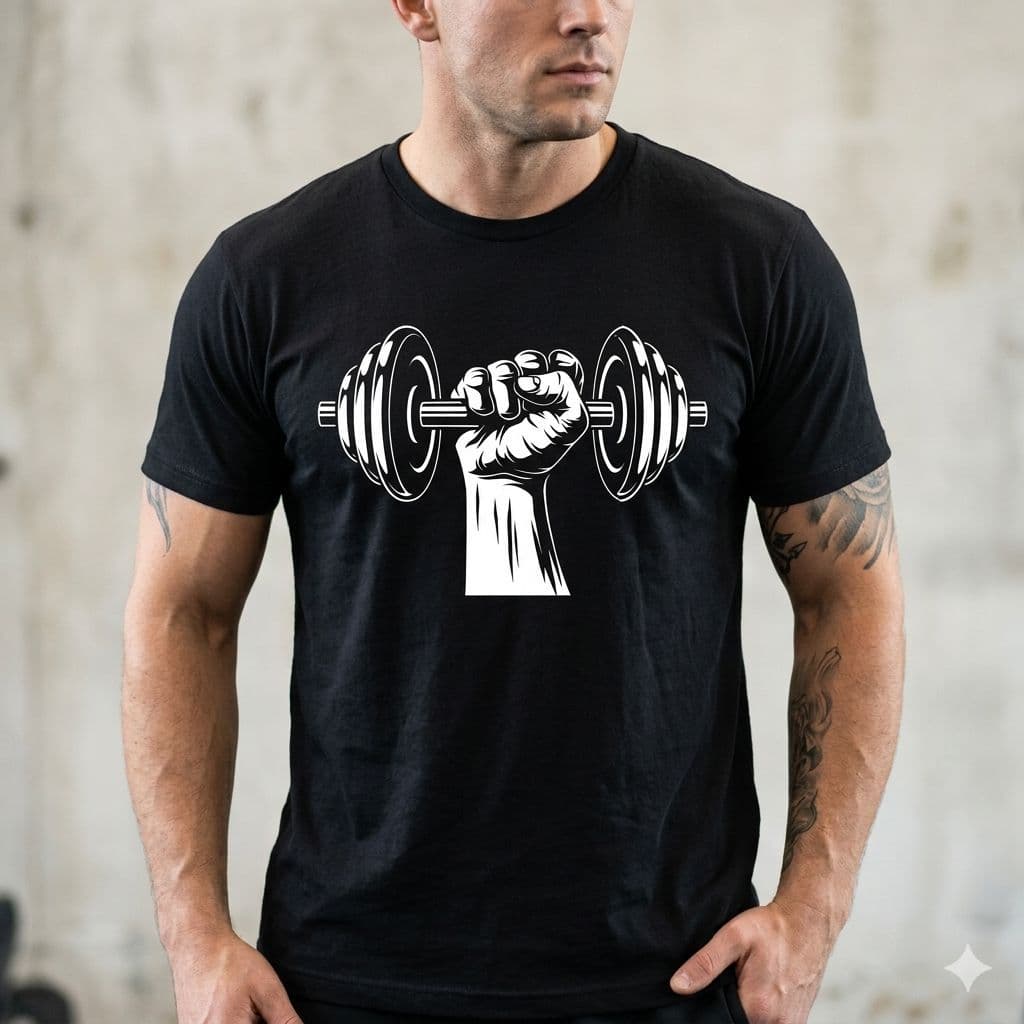 Camiseta Masculina Academia Treino Halter Punho 100% Algodão