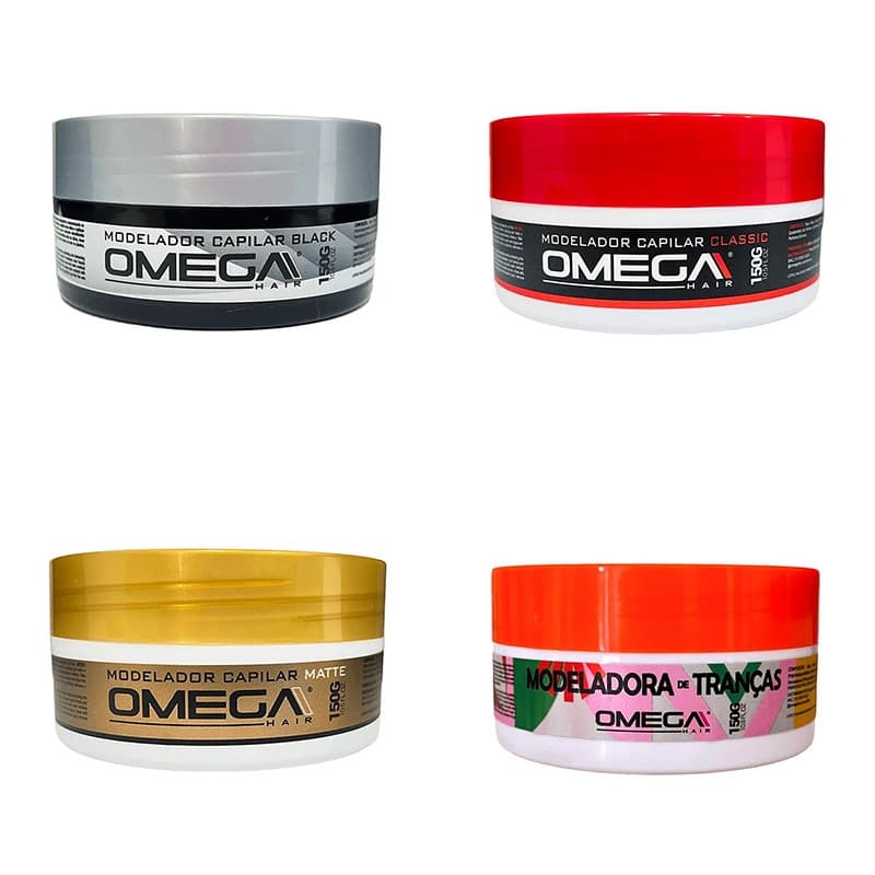 Modelador Capilar - Pomada para Cabelo | Pomada Modeladora - 150g - Omega Hair - Escolha a Sua