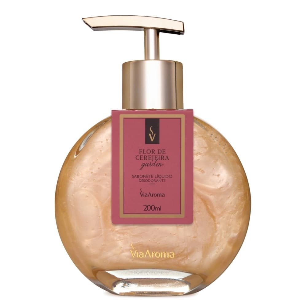 Sabonete Líquido Desodorante Corporal e para Mãos Lavanda Francesa 200ml -Via Aroma