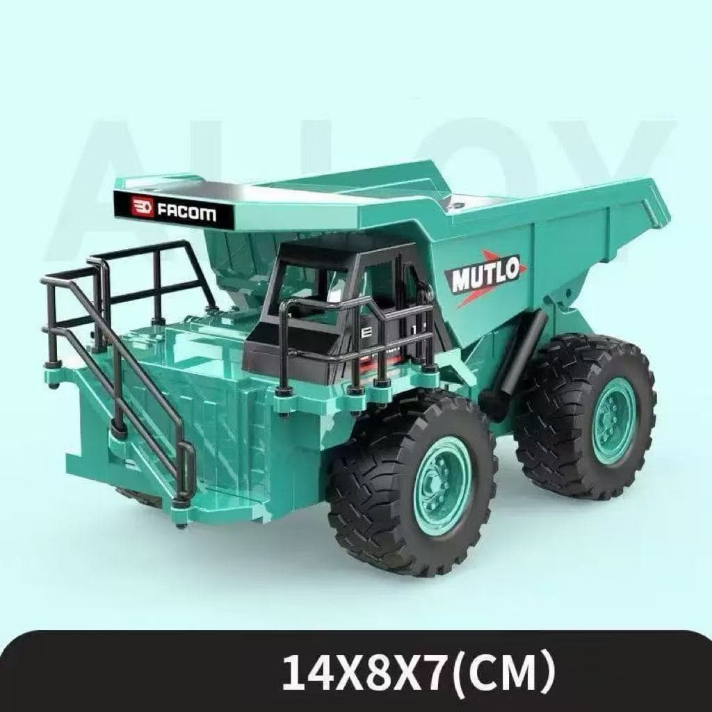 Miniatura Máquina De Construção Caminhão Basculante Metal E Plástico Fricção