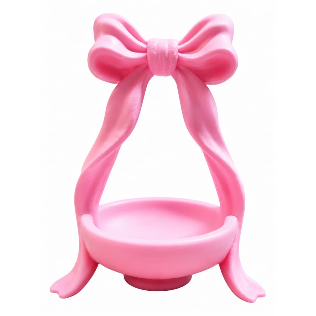 Porta-Joias Organizador com Laço Decorativo para Anéis, Brincos, Colares e Bijuterias Femininas
