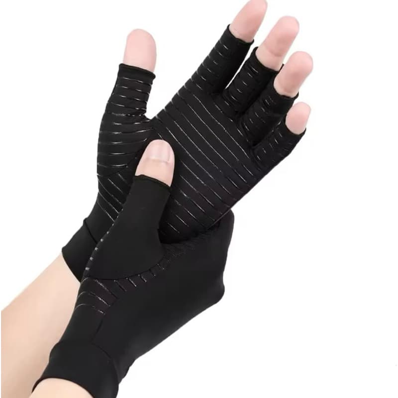 Luvas de Compressão Meia Mão e Munhequeira para Artrite Suporte e Conforto