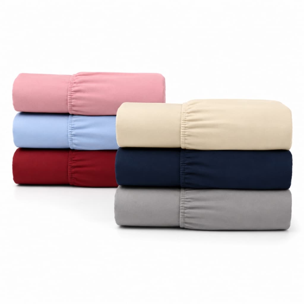Lençol Solteiro Avulso 200 Fios Cama Box Com Elástico 100% Poliéster Cores Sortidas