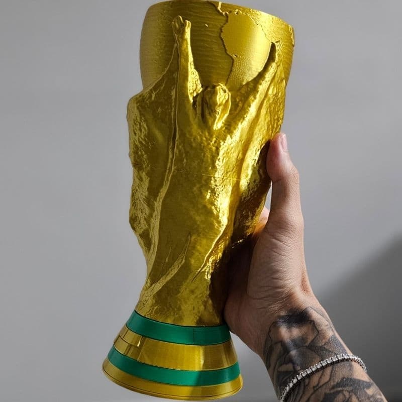 SUPORTE TAÇA COPA DO MUNDO PARA COPO TÉRMICO 473ML COM PORTA SNACKS AMENDOIN