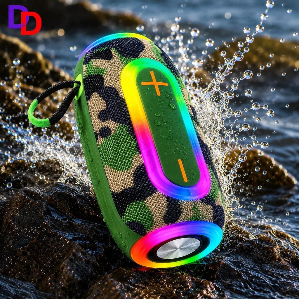 Caixa de som Speaker Potente 100W RMS Bluetooth Sd Pen drive Encore Potente Prova D'agua Bass