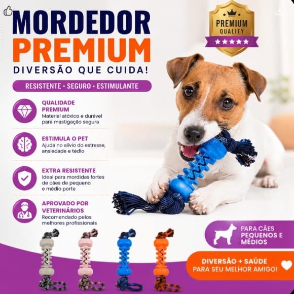Mordedor para cachorro de Corda Hadi - Qualidade Premium- Envio Imediato- W9166