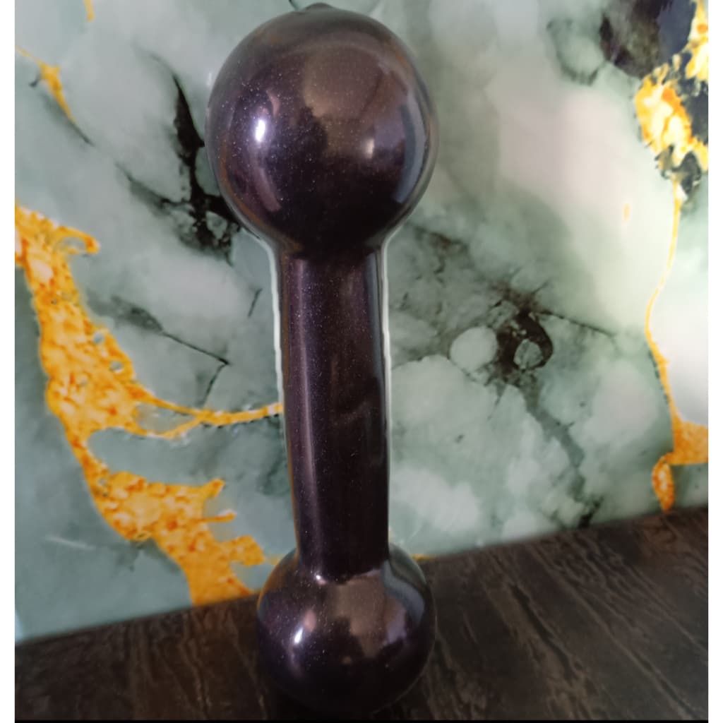 Halter Bola Emborrachado 1kg Cor Preta