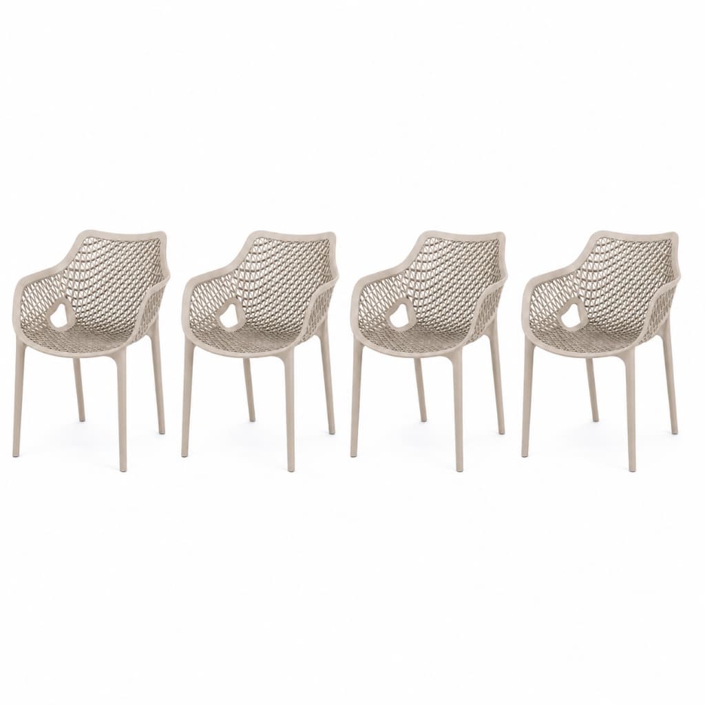 Cadeiras Decorativa Preta Confortável Design Vazado Cozinha Sala Jantar Varanda Gourmet Jardim
