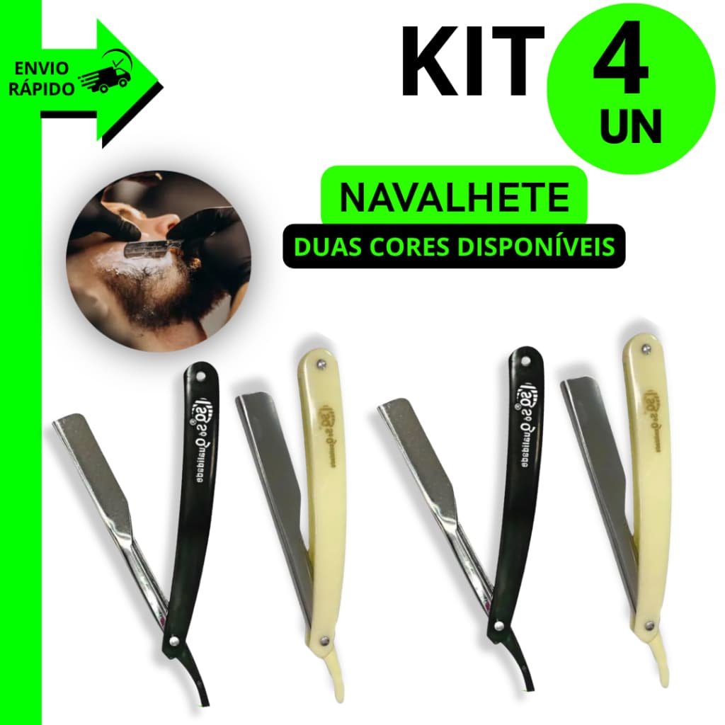 Navalhete Dobrável Profissional Para Barbear e Finalização de Cortes com Excelente Precisão