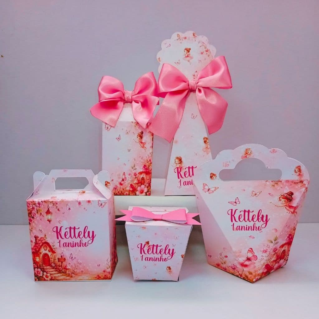 Kit Festa Jardim das Fadas com Laço/Lembrancinhas Personalizadas Fadas