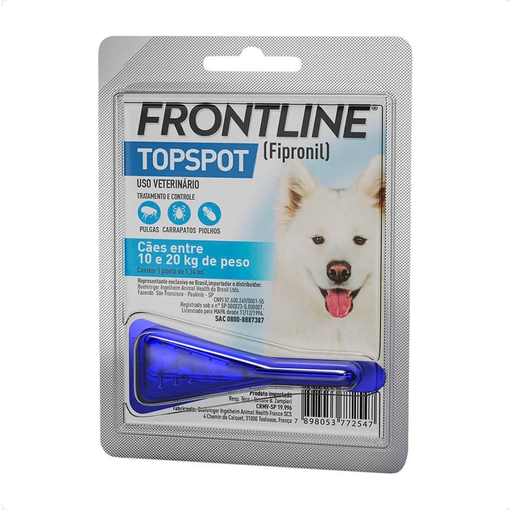 Antipulgas e Carrapatos Frontline Top Spot para Cães de 10 a 20 Kg