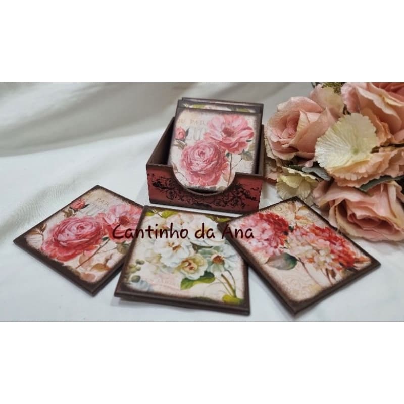porta Copos,  Descansos para copos, coasters, porta Copos mdf, apoio para copos