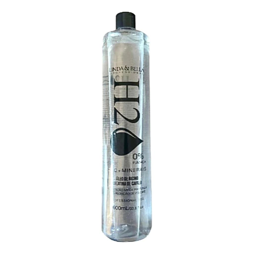 Escova Progressiva Linda e Bela H20 + Minerais 0% fumaça 1Litro Liso Perfeito