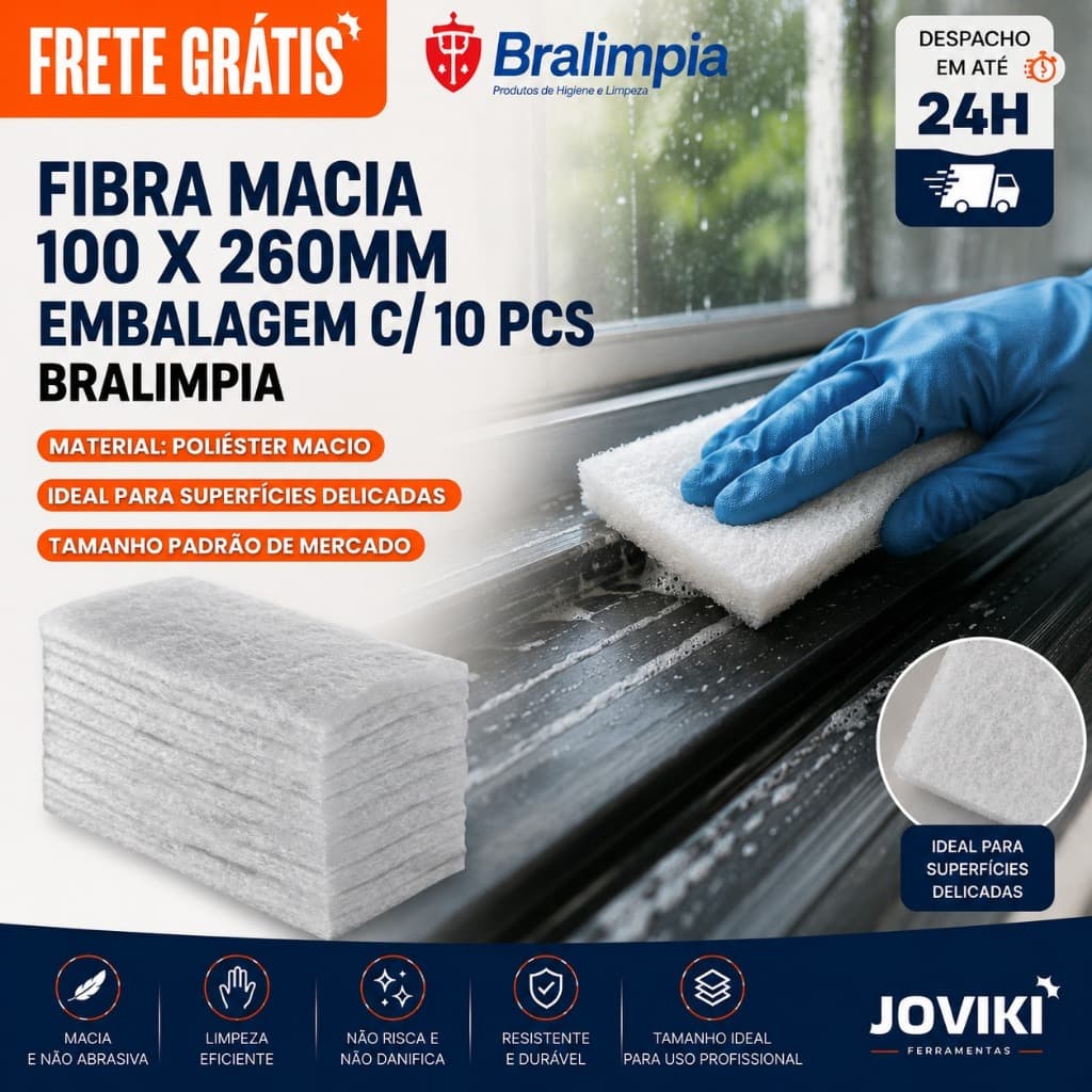 Fibras De Limpeza leve Branca - BRALIMPIA