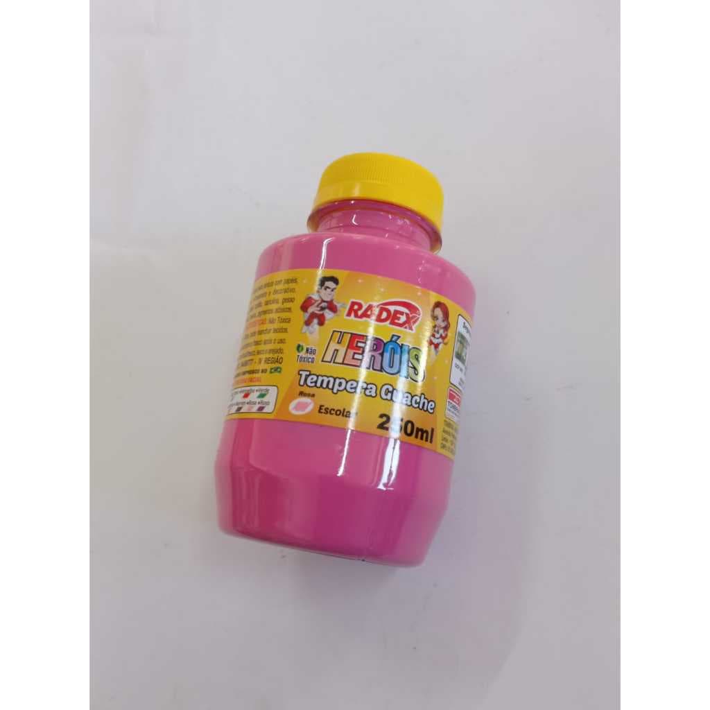 Tinta Guache 250 ml Rosa / Un / Radex