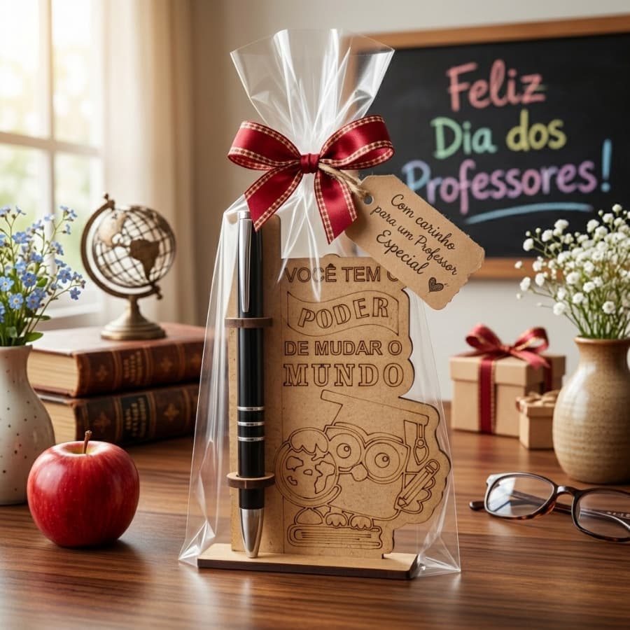 Presente dia dos professores Lembrancinha Porta caneta Para Escolas eventos empresas formatura escolar lembrancinha