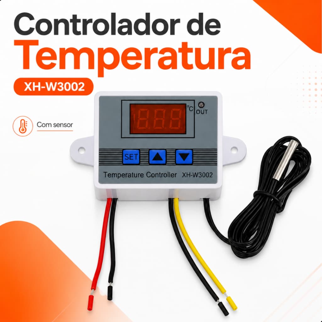 Termostato Digital Diymore Xh-w3002 Bivolt Para Geladeira Ovos Chocadeira Bivolt Aquecedor