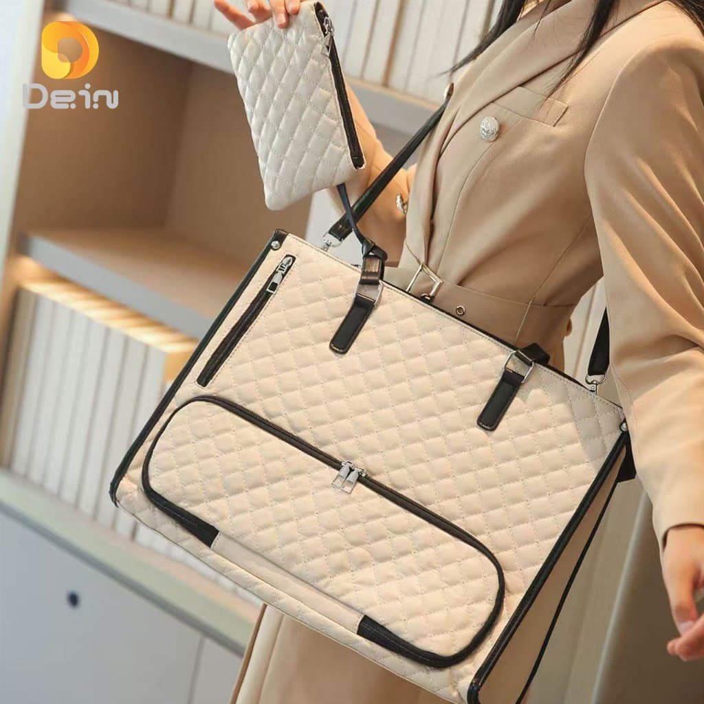 Bolsa Feminina Térmica 2 em 1 para Laptop 15.6'' e Marmita Grande Capacidade