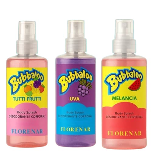 Kit 3 BODY SPLASH BUBBALOO UVA, TUTTI FRUTTI E MELANCIA 100ml