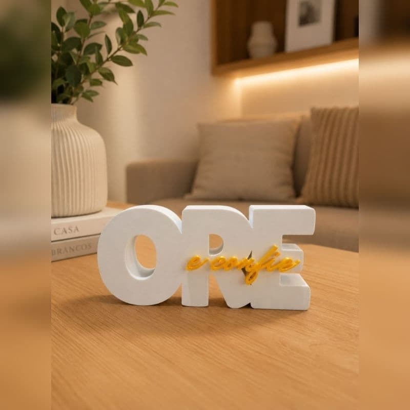 Ore e Confie | Decoração para Lar | Presente com Mensagem de Fé