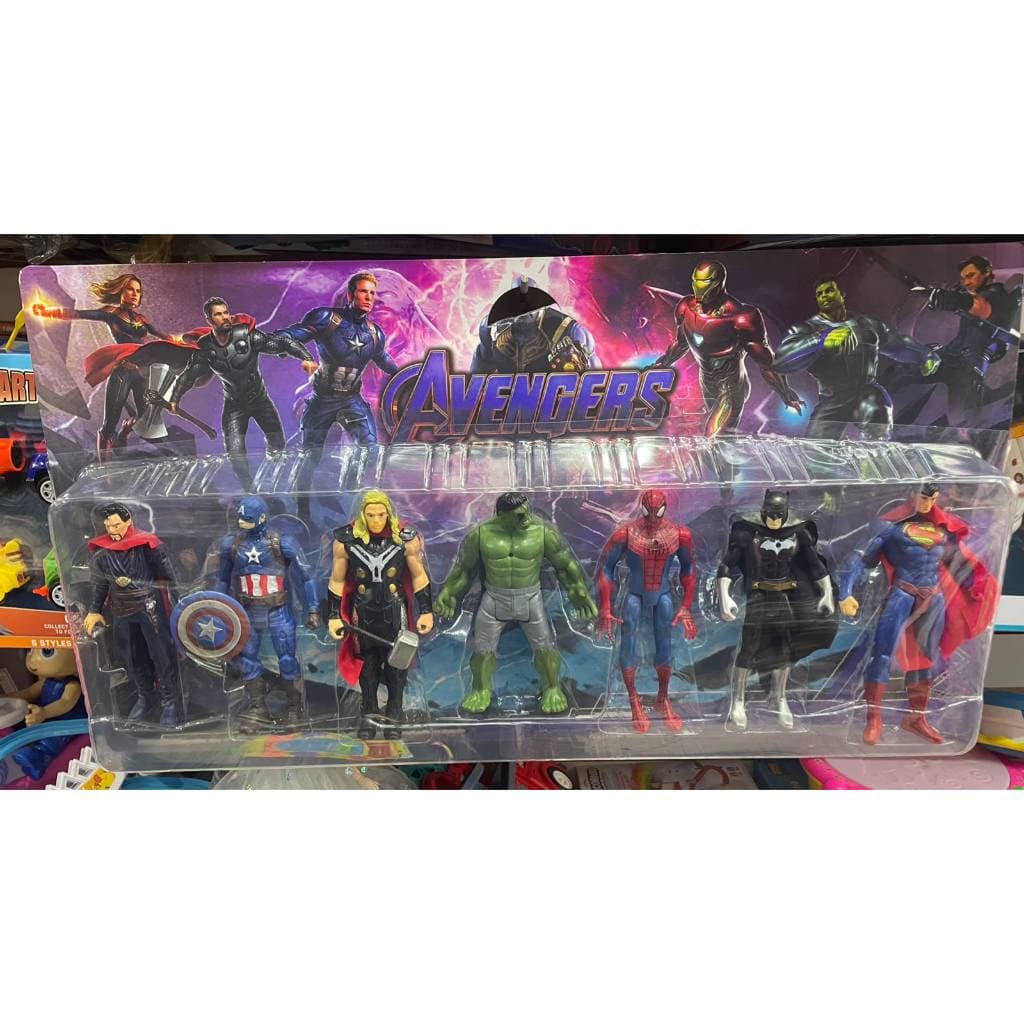 Kit Presente Super Heróis Avengers Bonecos Hulk Thor Capitão América Batman