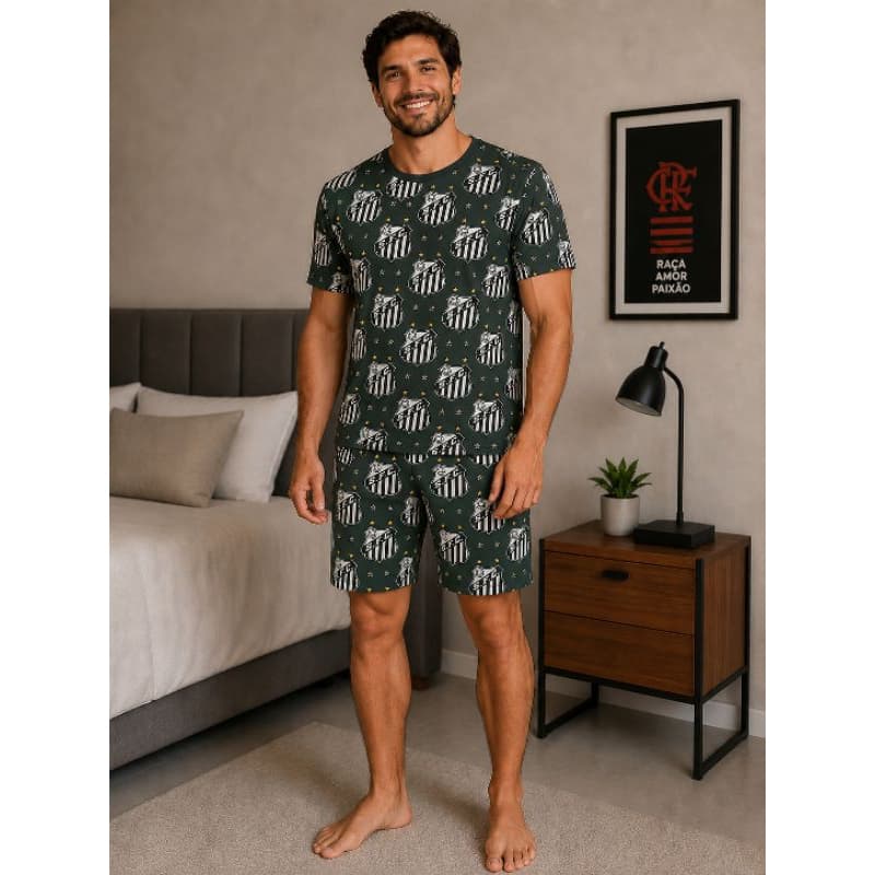 PIJAMA MASCULINO TIME DO CORAÇÃO