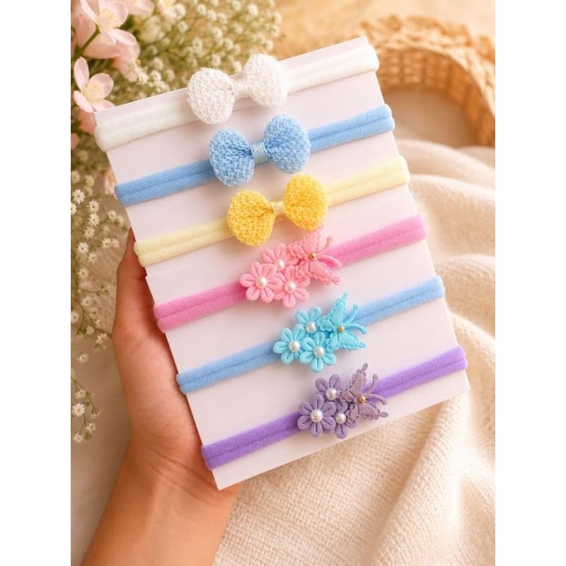Kit faixinhas para bebê faixa de cabelo rn laços para bebê enxoval acessórios maternidade menina tiara infantil
