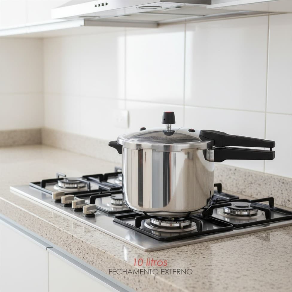 Panela De Pressão 10 Litros Fechamento Externo Panela De Pressão Para Cozinhar Feijão Para 10 Litros