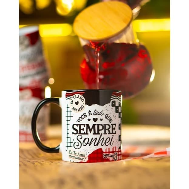 Caneca Personalizada Romântica Você É Tudo Que Sempre Sonhei Presente para Namorado(a)