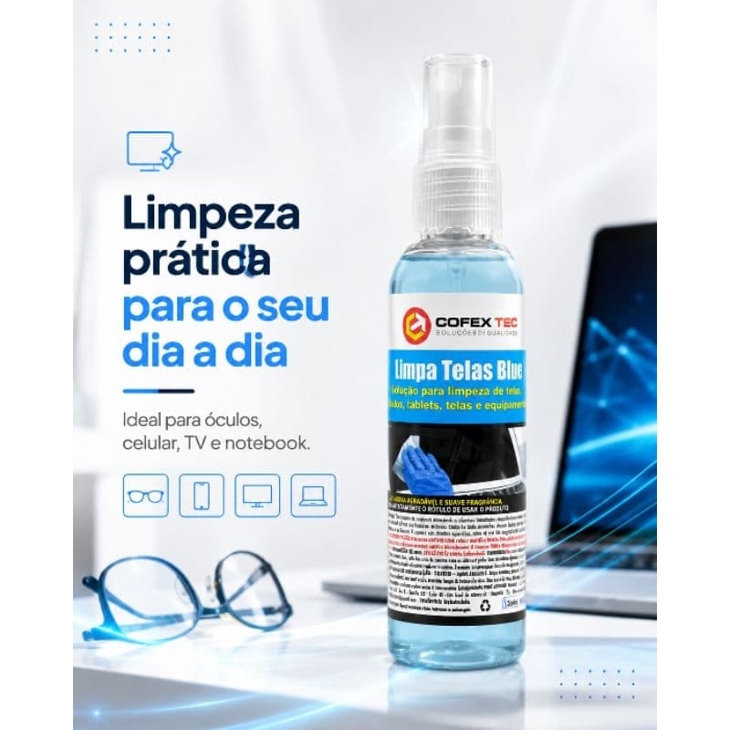 LIMPA TELAS DE TV, NOTBOOKS, TABLETS, CELULARES E PRODUTOS ELETRÔNICOS