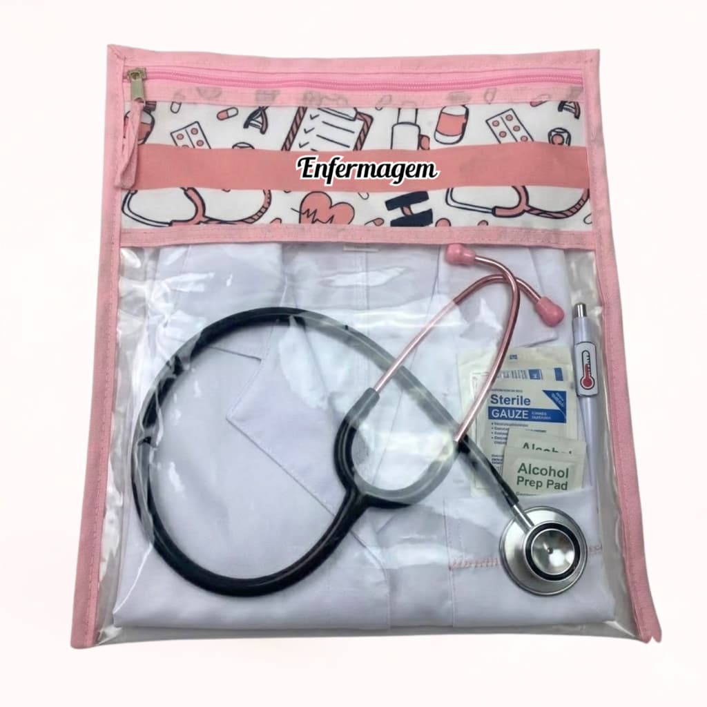 Porta Jaleco Enfermagem – Estudante Trabalho - Bolsa para Jaleco
